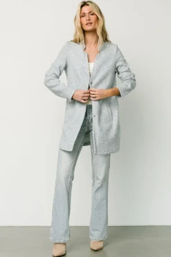 Outlet Baltic Born Knoll Notch Jacket | Heather Light Blue