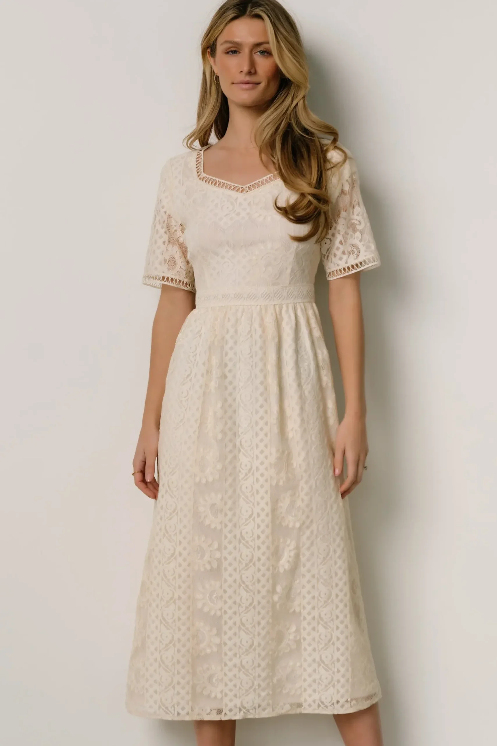 Discount Baltic Born Kody Lace Dress | Ivory