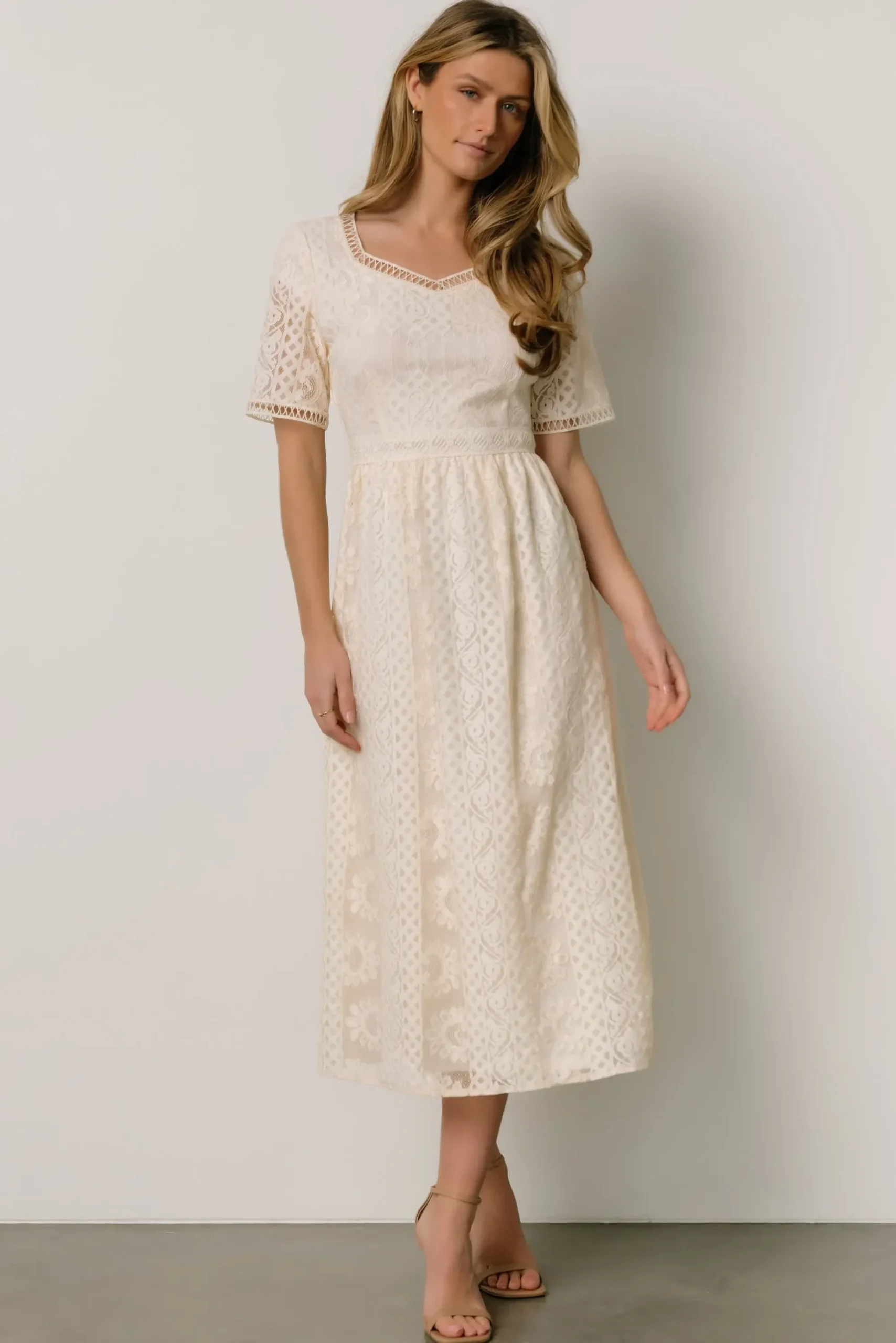 Discount Baltic Born Kody Lace Dress | Ivory