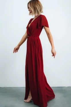 New Baltic Born Kristina Maxi Dress | Burgundy