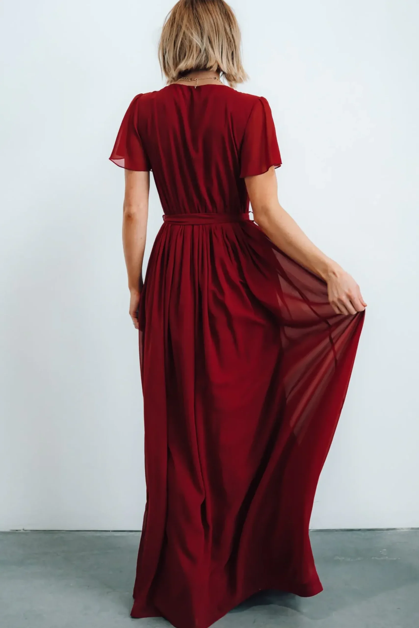 New Baltic Born Kristina Maxi Dress | Burgundy