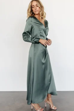 Outlet Baltic Born Lawrence Wrap Maxi Dress | Winter Green
