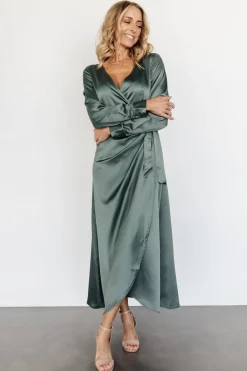 Outlet Baltic Born Lawrence Wrap Maxi Dress | Winter Green