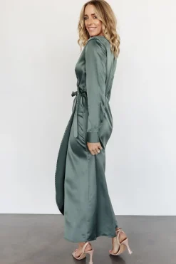 Outlet Baltic Born Lawrence Wrap Maxi Dress | Winter Green