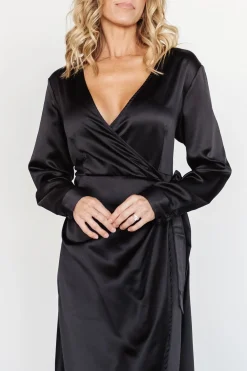 Clearance Baltic Born Lawrence Wrap Maxi Dress | Black