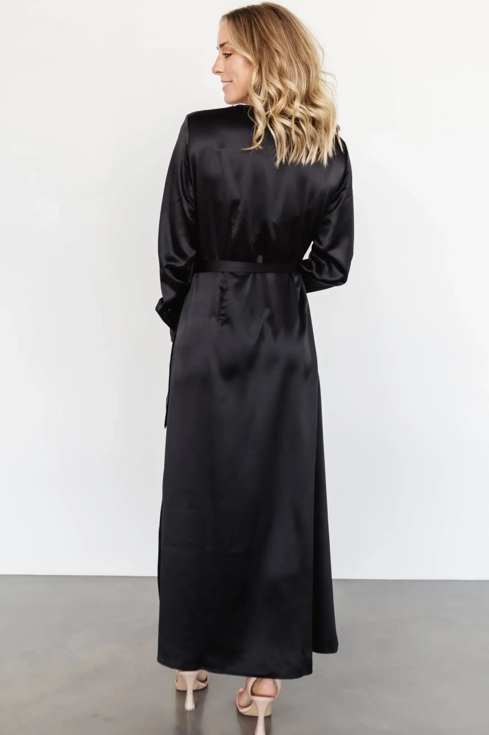 Clearance Baltic Born Lawrence Wrap Maxi Dress | Black