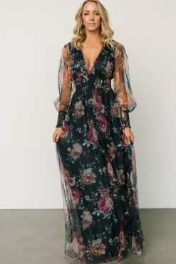 Best Baltic Born Layla Tulle Maxi Dress | Garden Navy Floral
