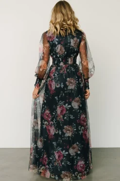 Best Baltic Born Layla Tulle Maxi Dress | Garden Navy Floral