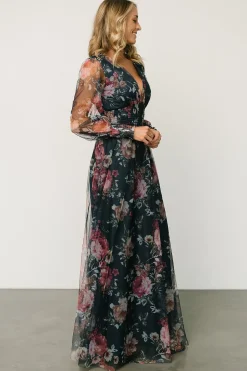 Best Baltic Born Layla Tulle Maxi Dress | Garden Navy Floral