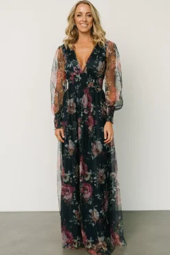 Best Baltic Born Layla Tulle Maxi Dress | Garden Navy Floral