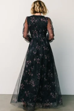 Sale Baltic Born Layla Tulle Maxi Dress | Metallic Blue + Pink