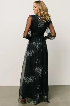 Discount Baltic Born Layla Tulle Maxi Dress | Navy Multi