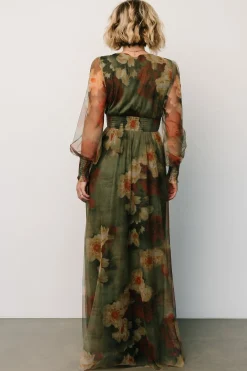 Hot Baltic Born Layla Tulle Maxi Dress | Olive + Rust