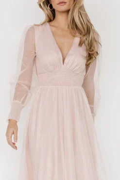 Best Baltic Born Layla Tulle Maxi Dress | Shimmer Pink
