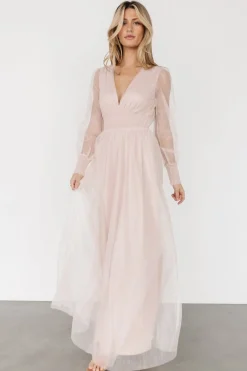 Best Baltic Born Layla Tulle Maxi Dress | Shimmer Pink