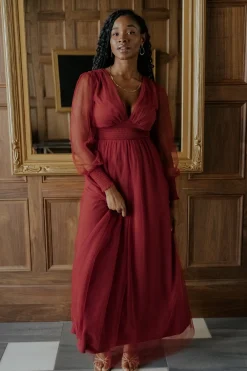 Best Baltic Born Layla Tulle Maxi Dress | Terracotta