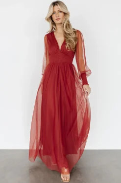Best Baltic Born Layla Tulle Maxi Dress | Terracotta
