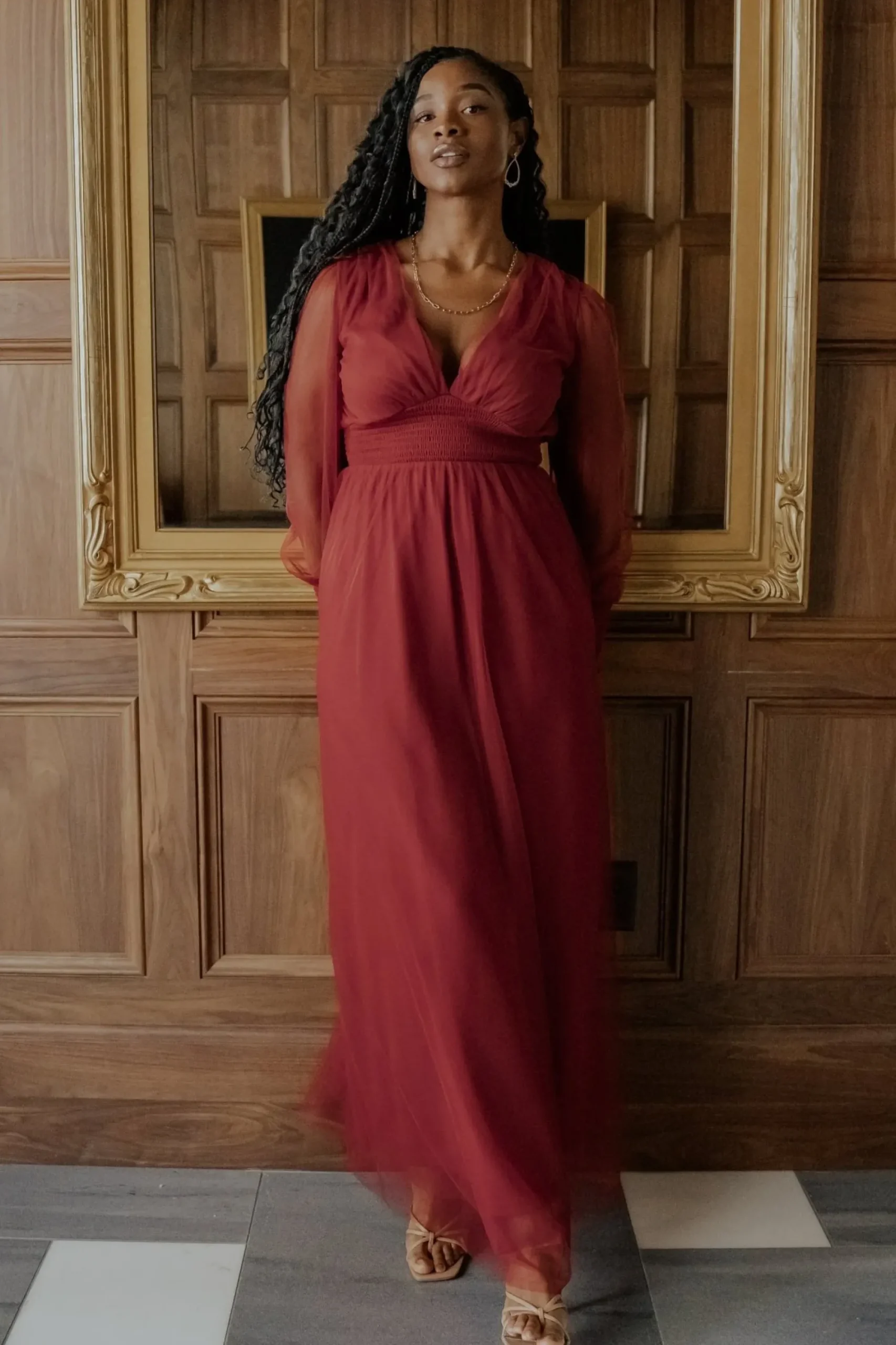 Best Baltic Born Layla Tulle Maxi Dress | Terracotta