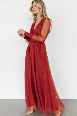 Best Baltic Born Layla Tulle Maxi Dress | Terracotta
