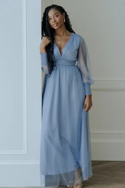 Best Baltic Born Layla Tulle Maxi Dress | Whisper Blue