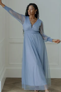 Best Baltic Born Layla Tulle Maxi Dress | Whisper Blue
