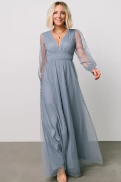 Best Baltic Born Layla Tulle Maxi Dress | Whisper Blue