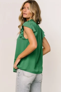 Best Baltic Born Leah Mock Neck Top | Green