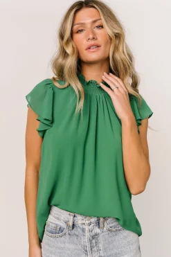 Best Baltic Born Leah Mock Neck Top | Green
