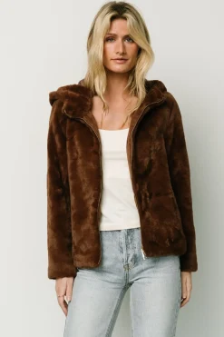 Outlet Baltic Born Leeds Faux Fur Jacket | Brown