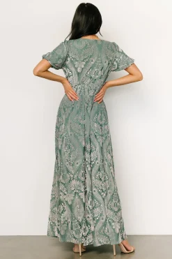 Best Baltic Born Leslie Velvet Maxi Dress | Sage + Silver