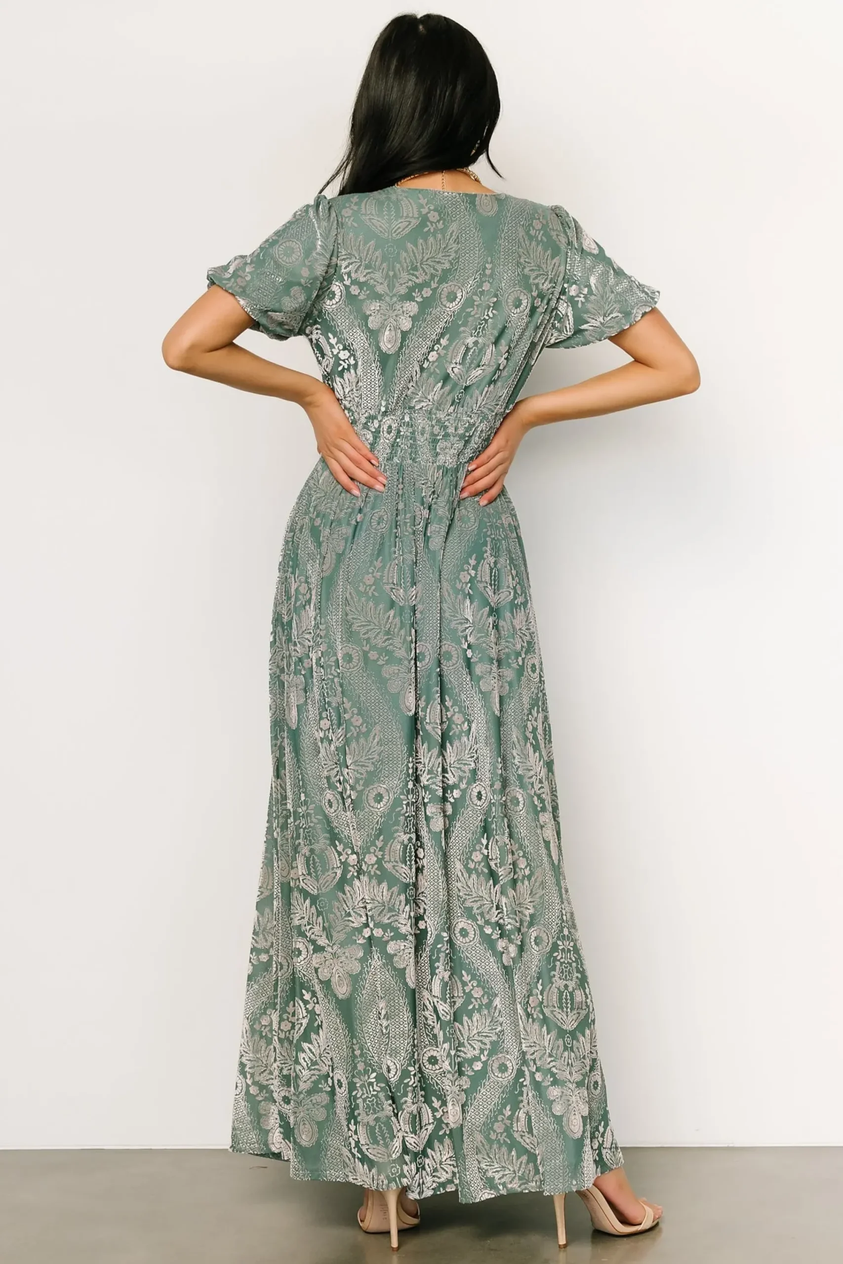 Best Baltic Born Leslie Velvet Maxi Dress | Sage + Silver