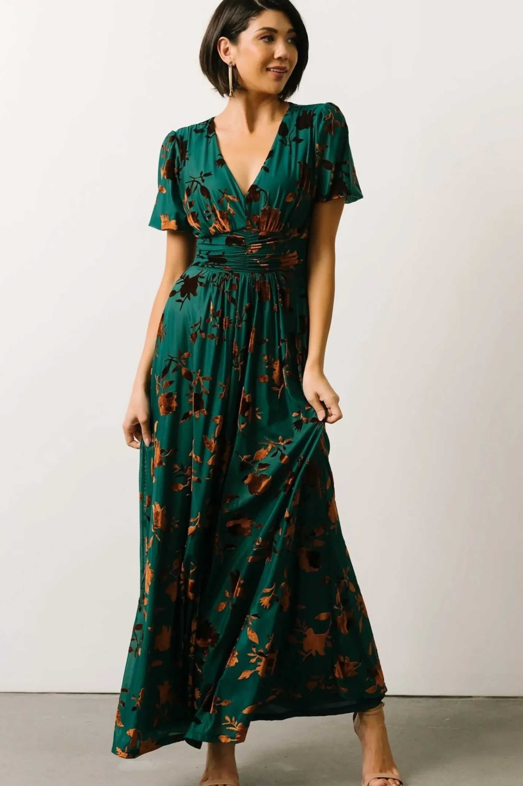 Best Baltic Born Leslie Velvet Maxi Dress | Sage + Silver