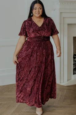 Outlet Baltic Born Leslie Velvet Maxi Dress | Mulberry