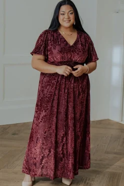 Outlet Baltic Born Leslie Velvet Maxi Dress | Mulberry