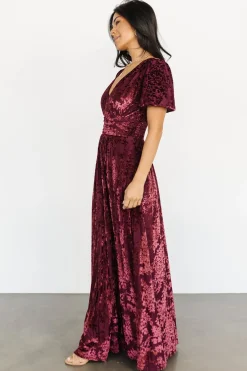 Outlet Baltic Born Leslie Velvet Maxi Dress | Mulberry