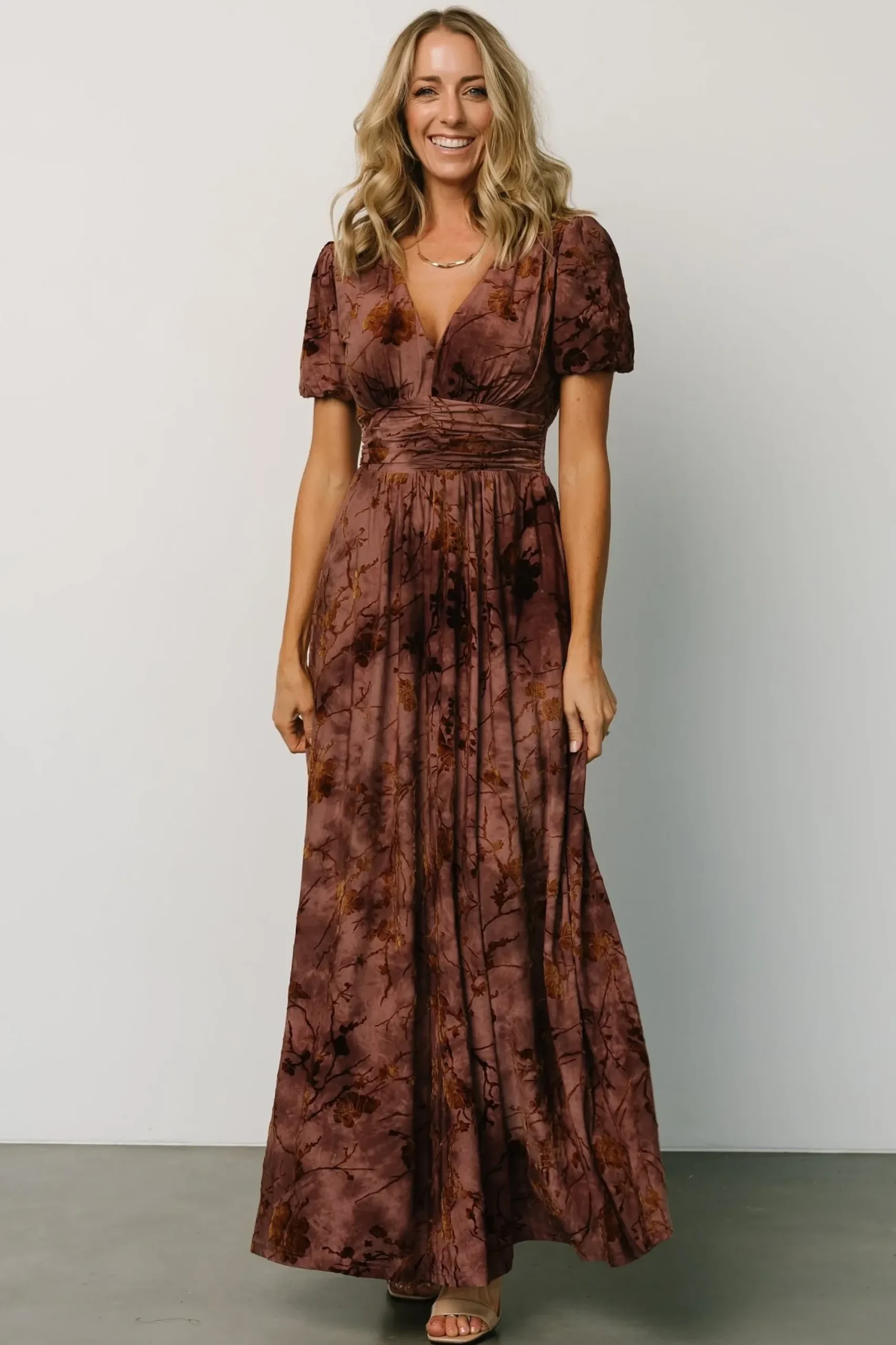 Online Baltic Born Leslie Velvet Maxi Dress | Dusty Clove