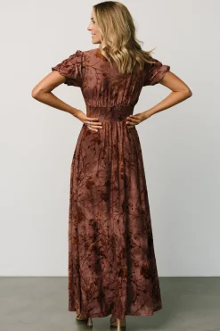 Online Baltic Born Leslie Velvet Maxi Dress | Dusty Clove