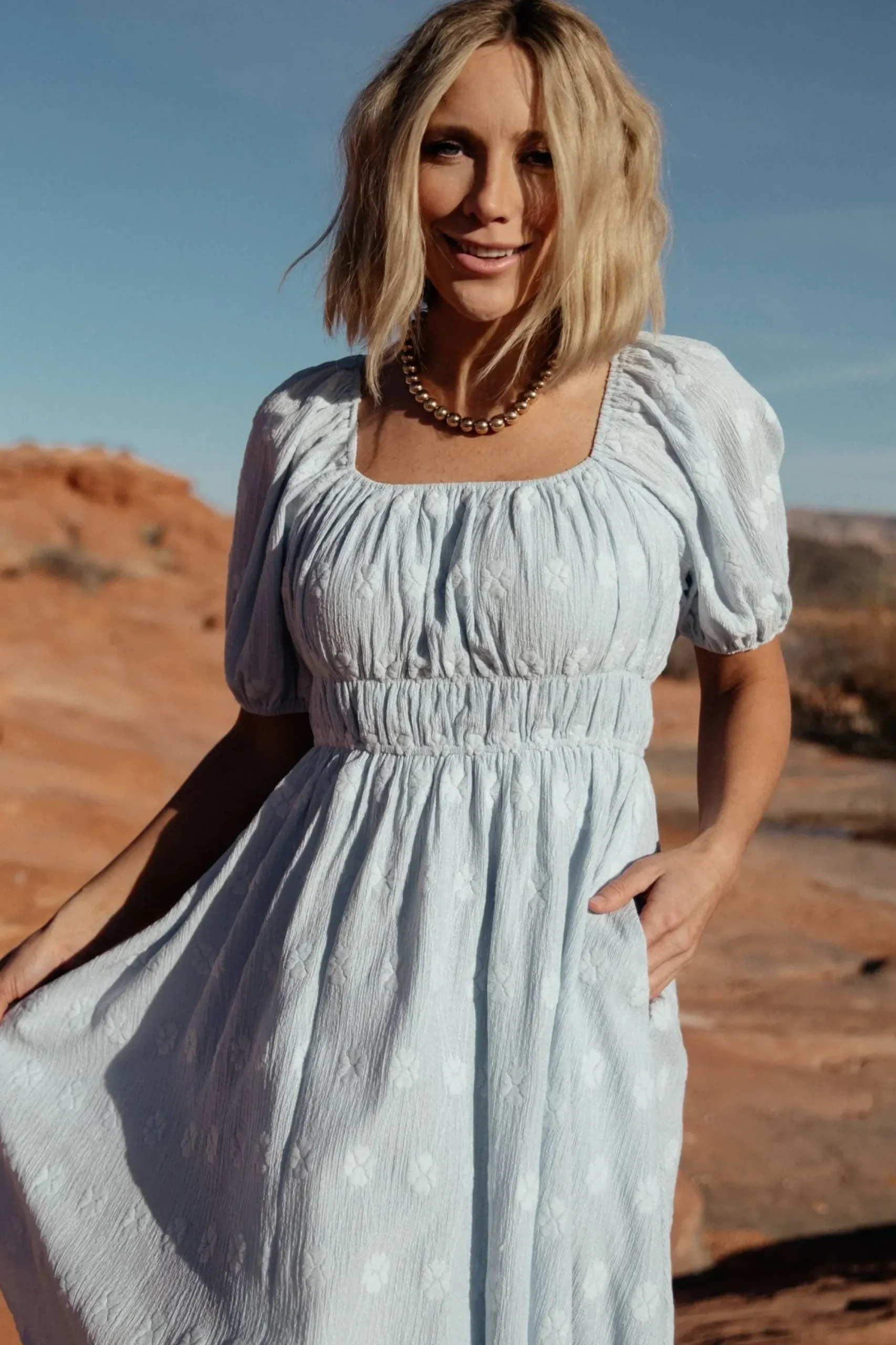 Outlet Baltic Born Lexington Short Dress | Blue