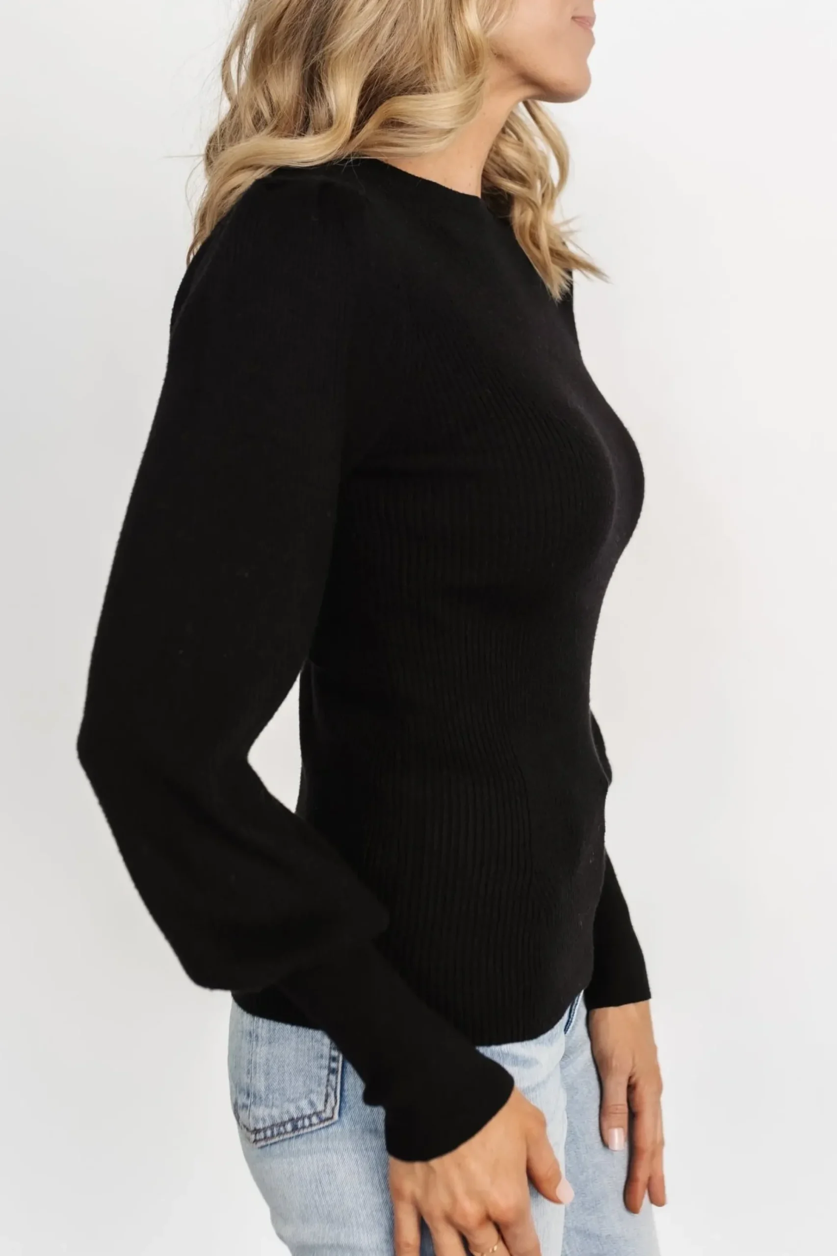 Fashion Baltic Born Lilou Rib Knit Sweater | Black