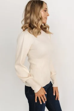 Discount Baltic Born Lilou Rib Knit Sweater | Ivory