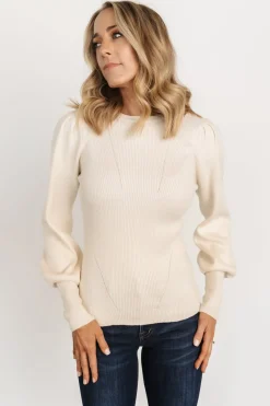 Discount Baltic Born Lilou Rib Knit Sweater | Ivory