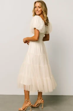 Fashion Baltic Born Liv Tulle Midi Dress | Cream