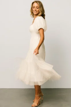 Fashion Baltic Born Liv Tulle Midi Dress | Cream
