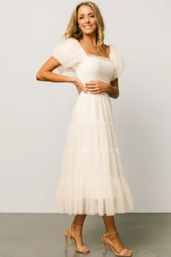 Fashion Baltic Born Liv Tulle Midi Dress | Cream