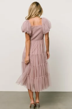 Sale Baltic Born Liv Tulle Midi Dress | Dusty Lilac