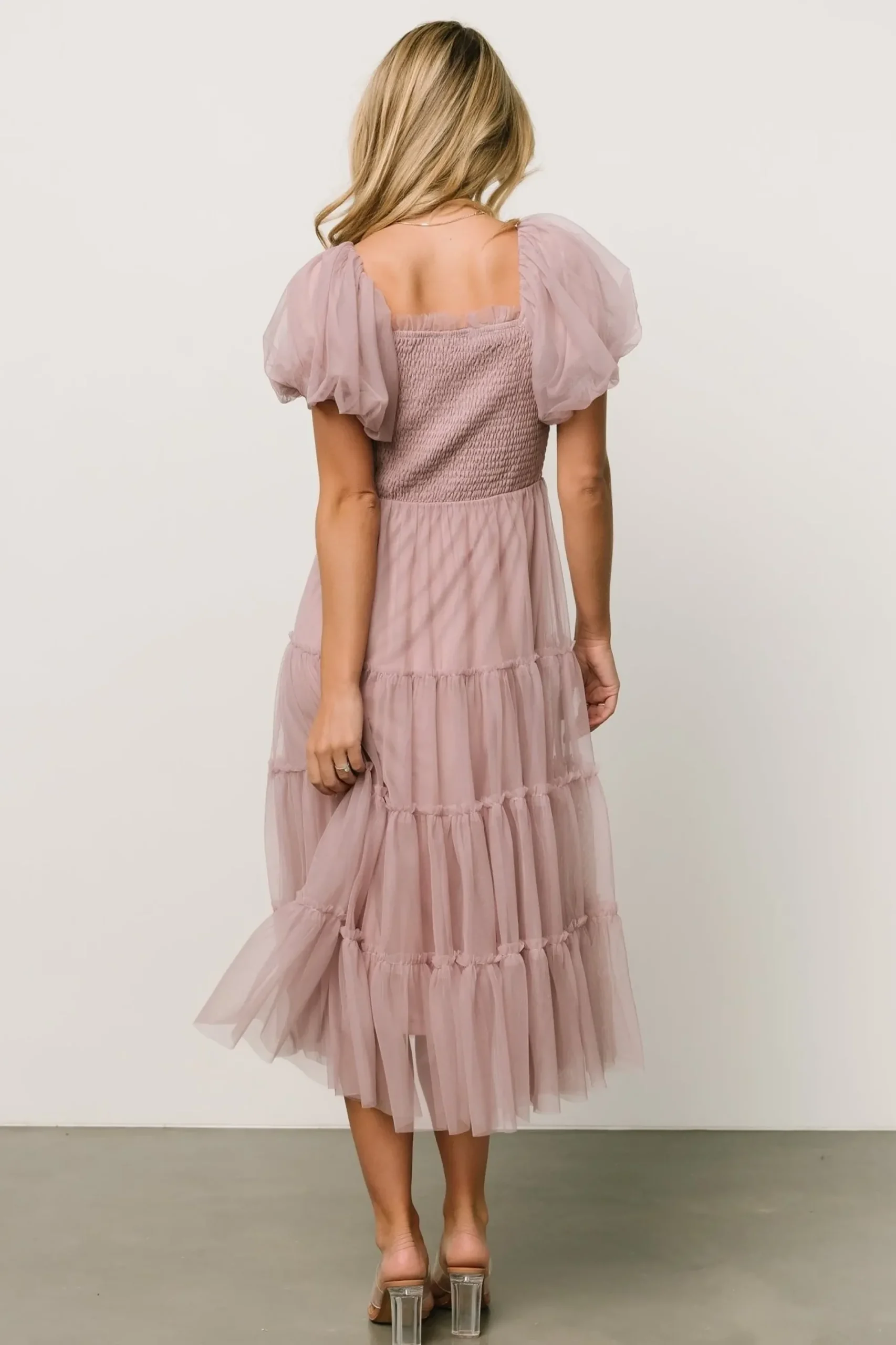 Sale Baltic Born Liv Tulle Midi Dress | Dusty Lilac