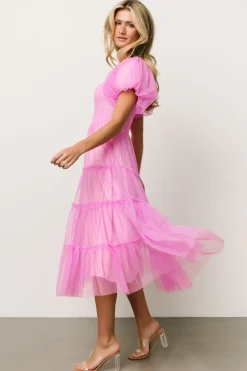 Clearance Baltic Born Liv Tulle Midi Dress | Pink