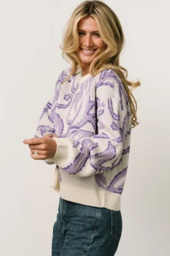 Online Baltic Born Livy Knit Sweater | Lilac Print
