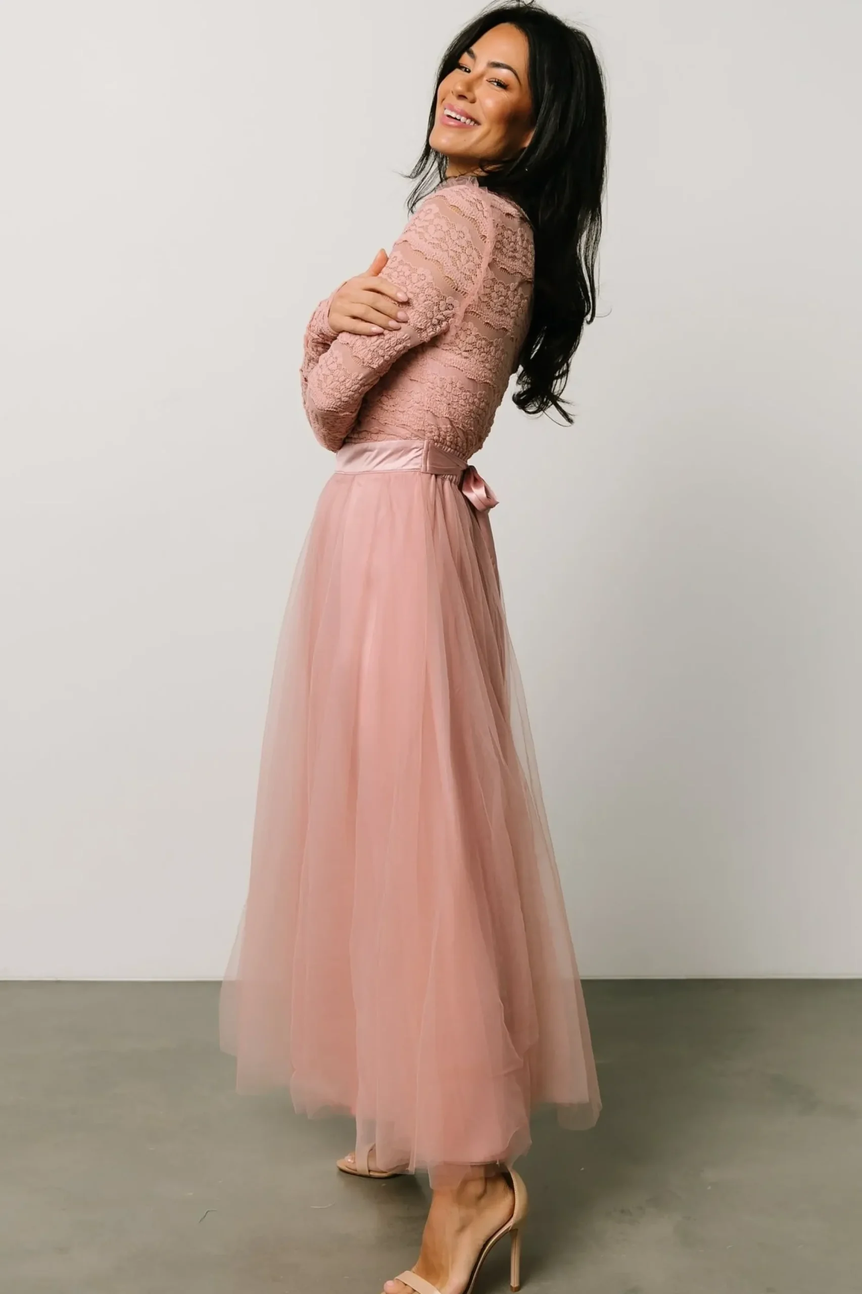 New Baltic Born Lonnie Tulle Dress | Blush