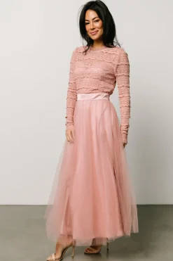 New Baltic Born Lonnie Tulle Dress | Blush